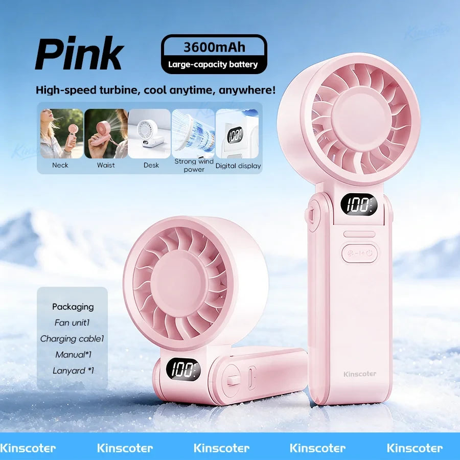 Portable Rechargeable Turbo Cooling Fan