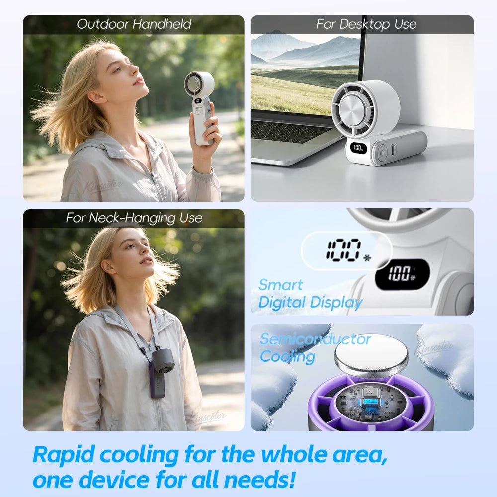 Portable Rechargeable Turbo Cooling Fan