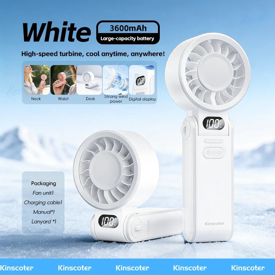 Portable Rechargeable Turbo Cooling Fan