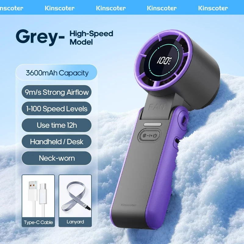 Portable Rechargeable Turbo Cooling Fan