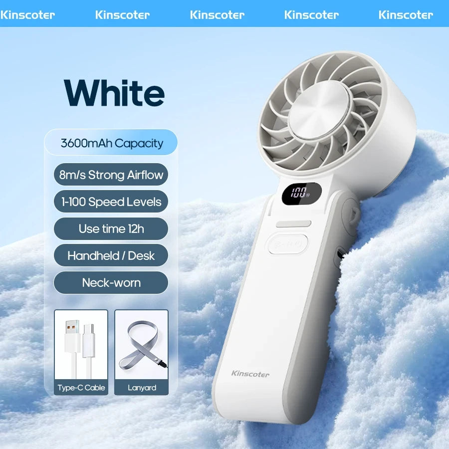 Portable Rechargeable Turbo Cooling Fan
