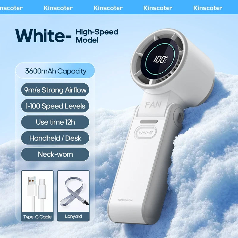 Portable Rechargeable Turbo Cooling Fan