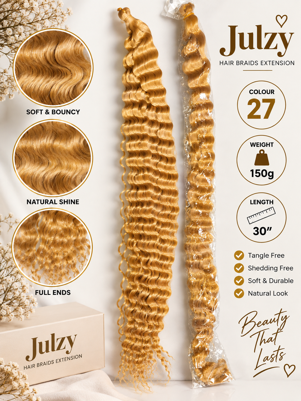 Deep wave braid extension