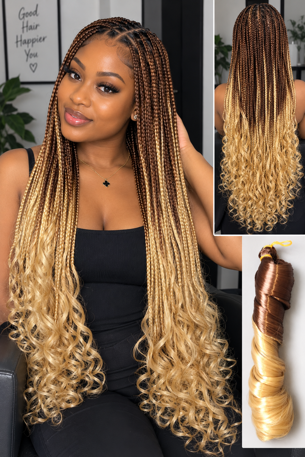 24" French curls