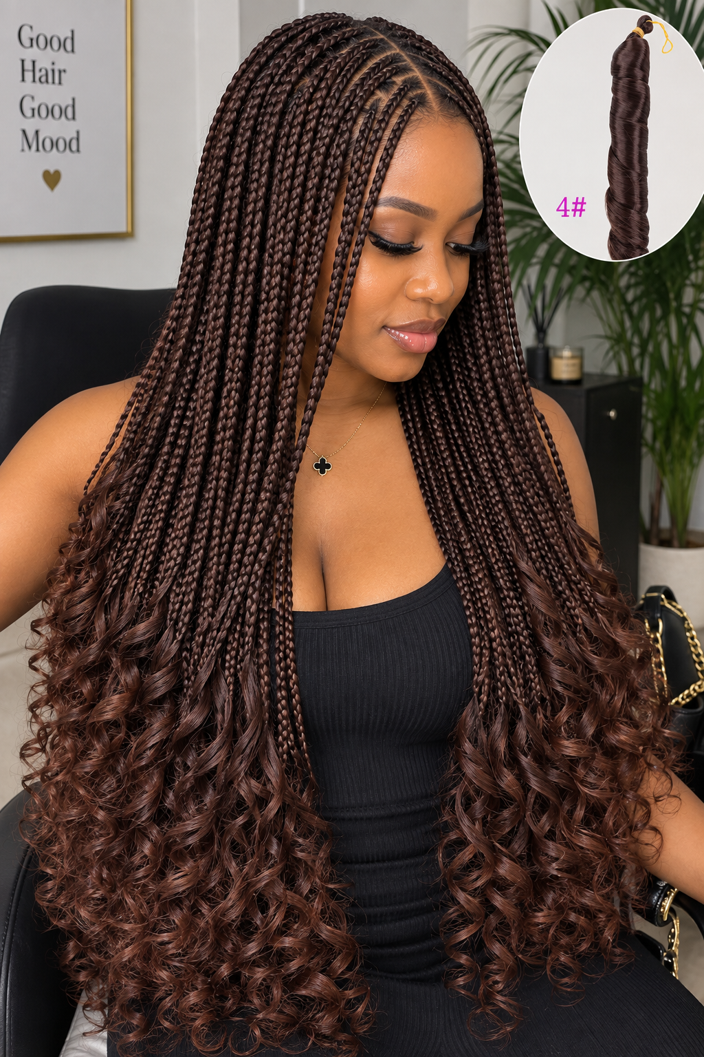 24" French curls